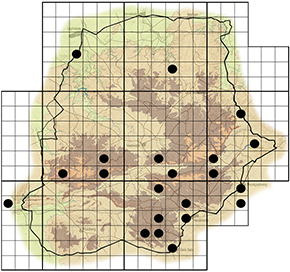 Mylothris rueppellii haemus Waterberg distribution